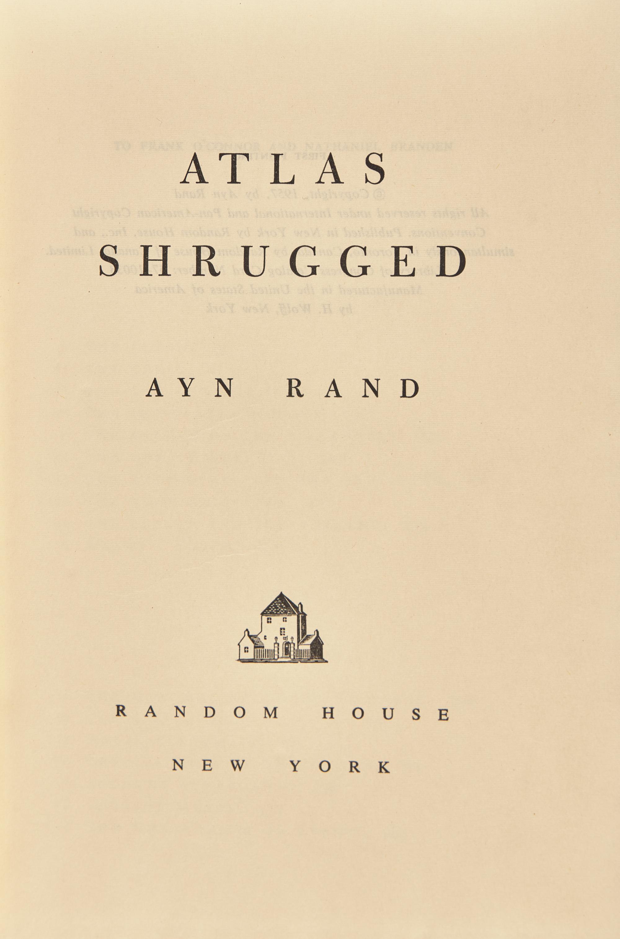 [Literature] Rand, Ayn. Atlas Shrugged