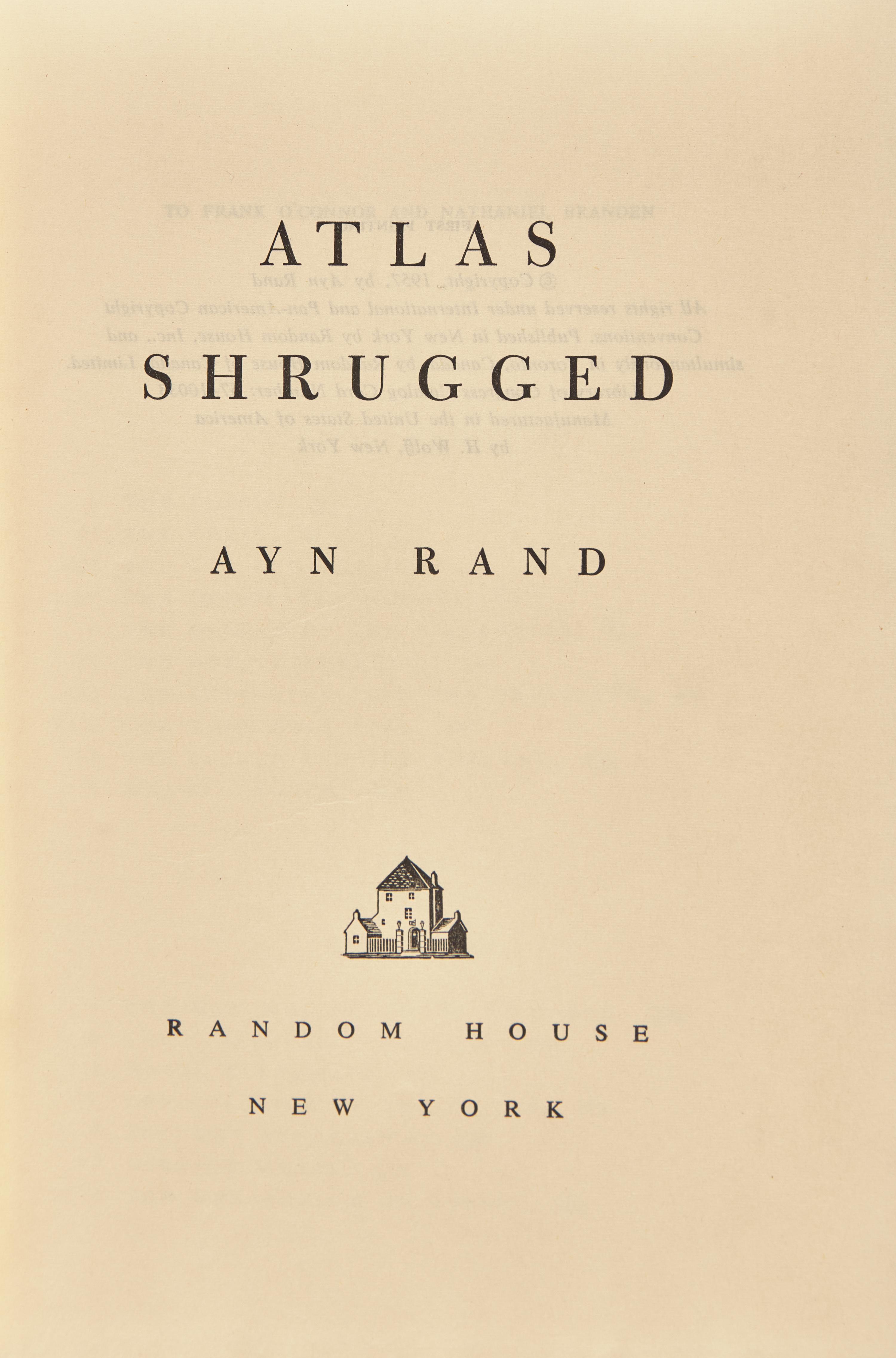 [Literature] Rand, Ayn. Atlas Shrugged