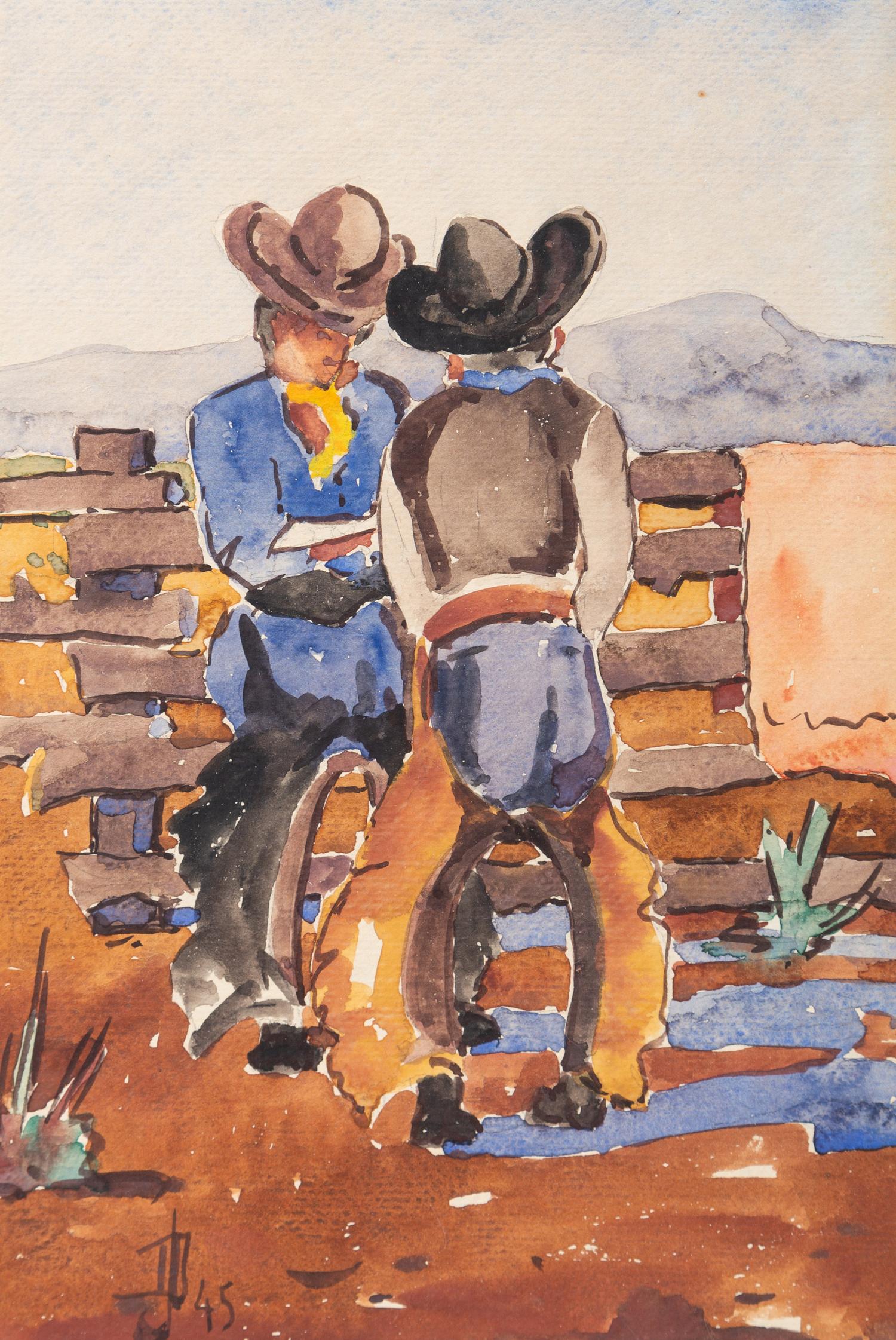 Cowboys Pissing, Artist Unknown