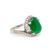 JADE AND DIAMOND RING