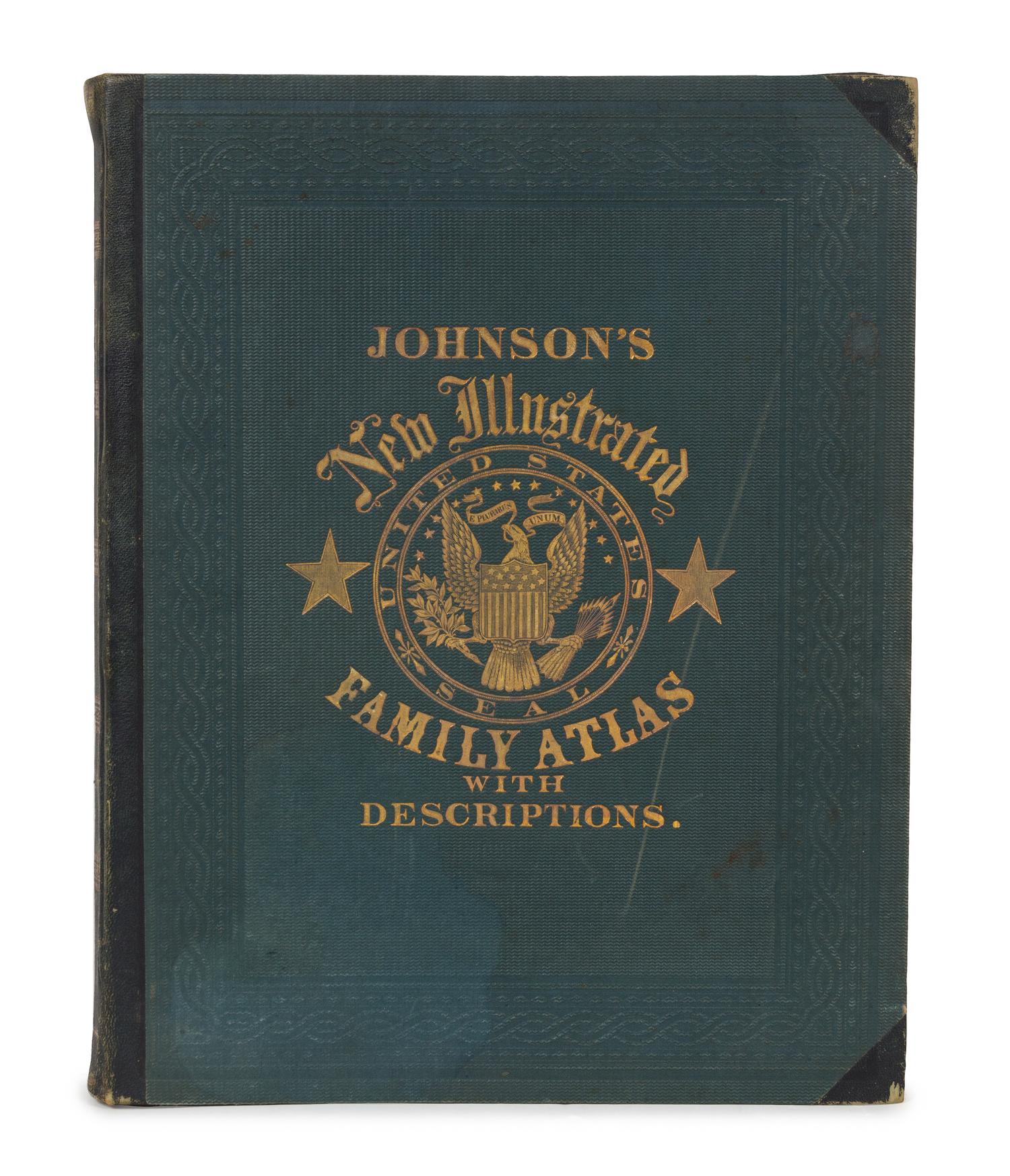 JOHNSON, Alvin J. (1827-1884) & BROWNING, Ross C. Johnson's New (Steel Plate) Illustrated Family Atlas... New York, 1862.