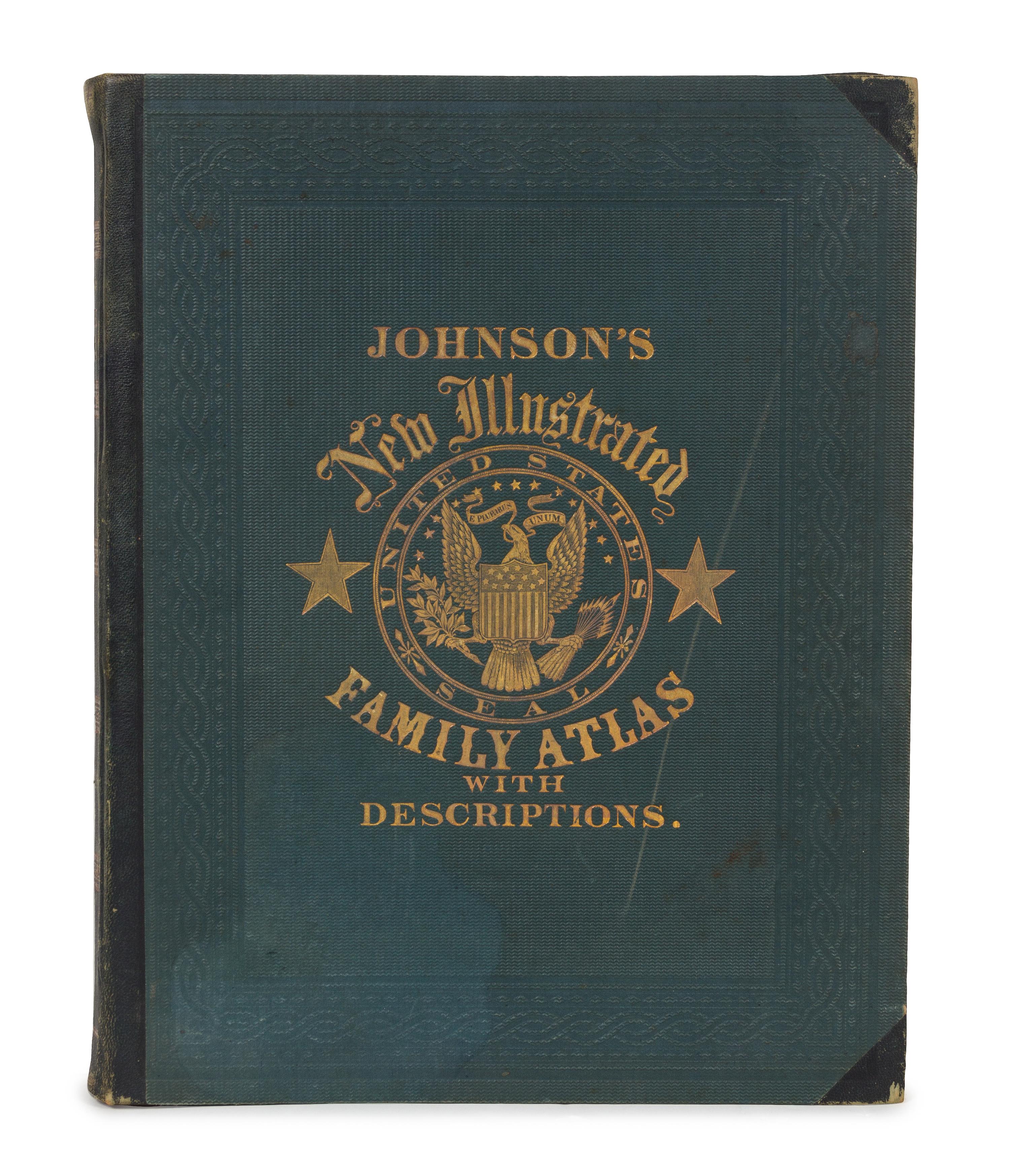 JOHNSON, Alvin J. (1827-1884) & BROWNING, Ross C. Johnson's New (Steel Plate) Illustrated Family Atlas... New York, 1862.