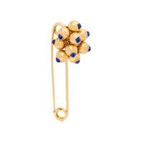 CARTIER, LAPIS LAZULI AND YELLOW GOLD SAFETY PIN BROOCH