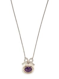 CARTIER, PARIS, ANTIQUE, AMETHYST AND DIAMOND NECKLACE