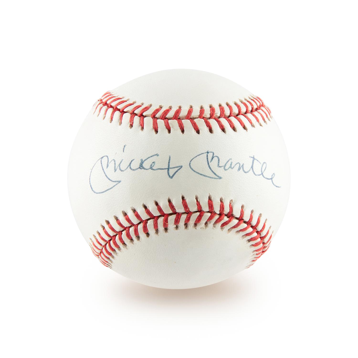 A Mickey Mantle Single Signed Autograph Baseball (Beckett Authentication Services)