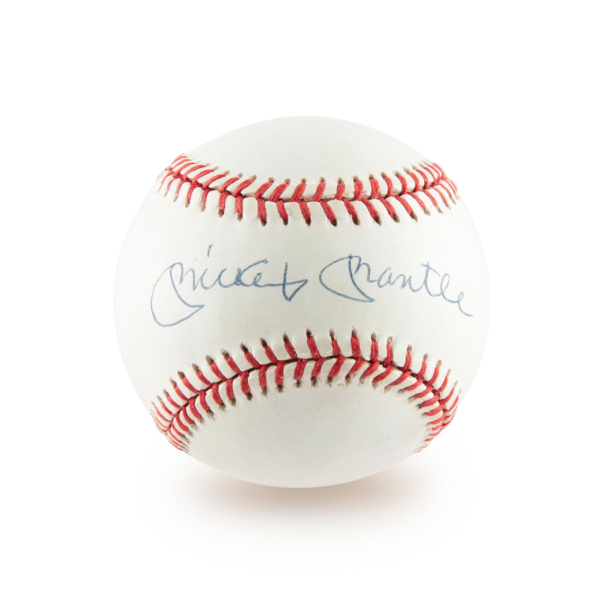A Mickey Mantle Single Signed Autograph Baseball (Beckett Authentication Services)