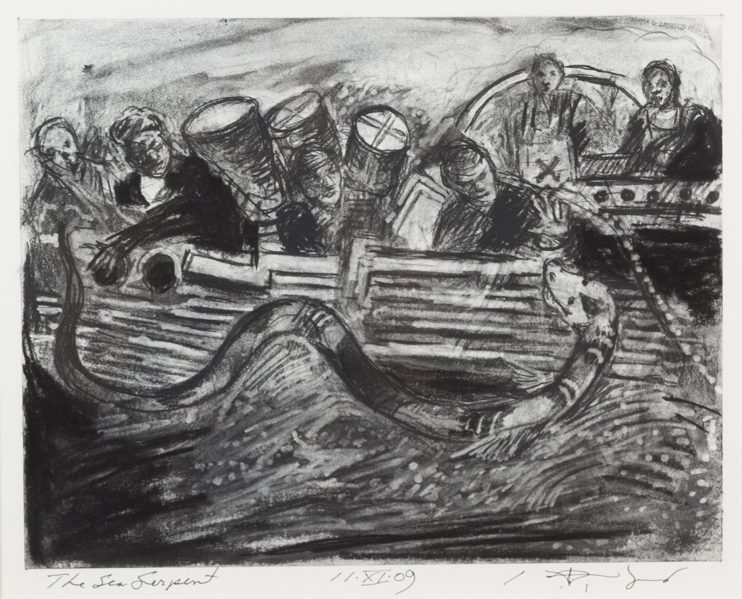 Robert Barnes, (American, b. 1934), The Sea Serpent, 2009
