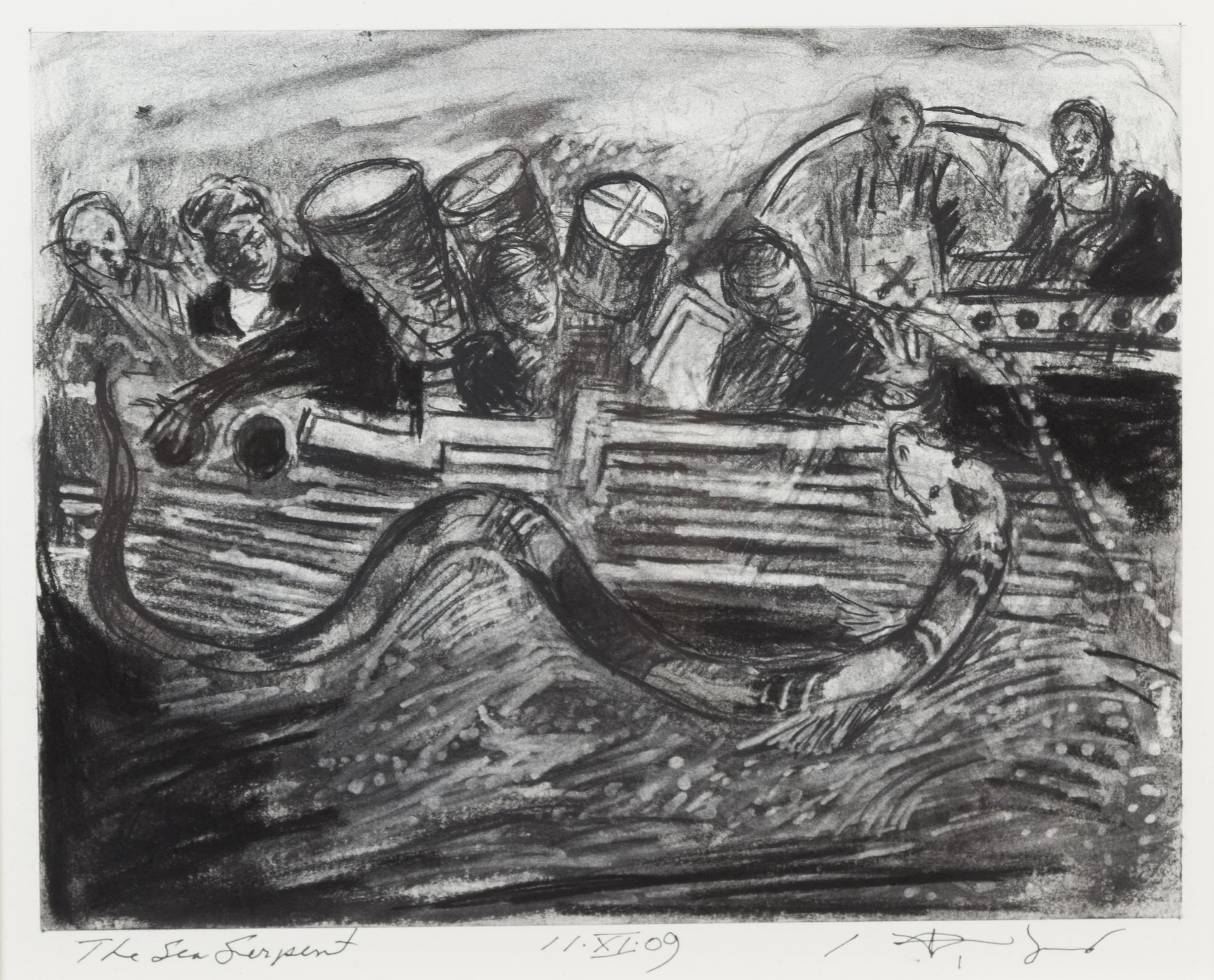 Robert Barnes, (American, b. 1934), The Sea Serpent, 2009