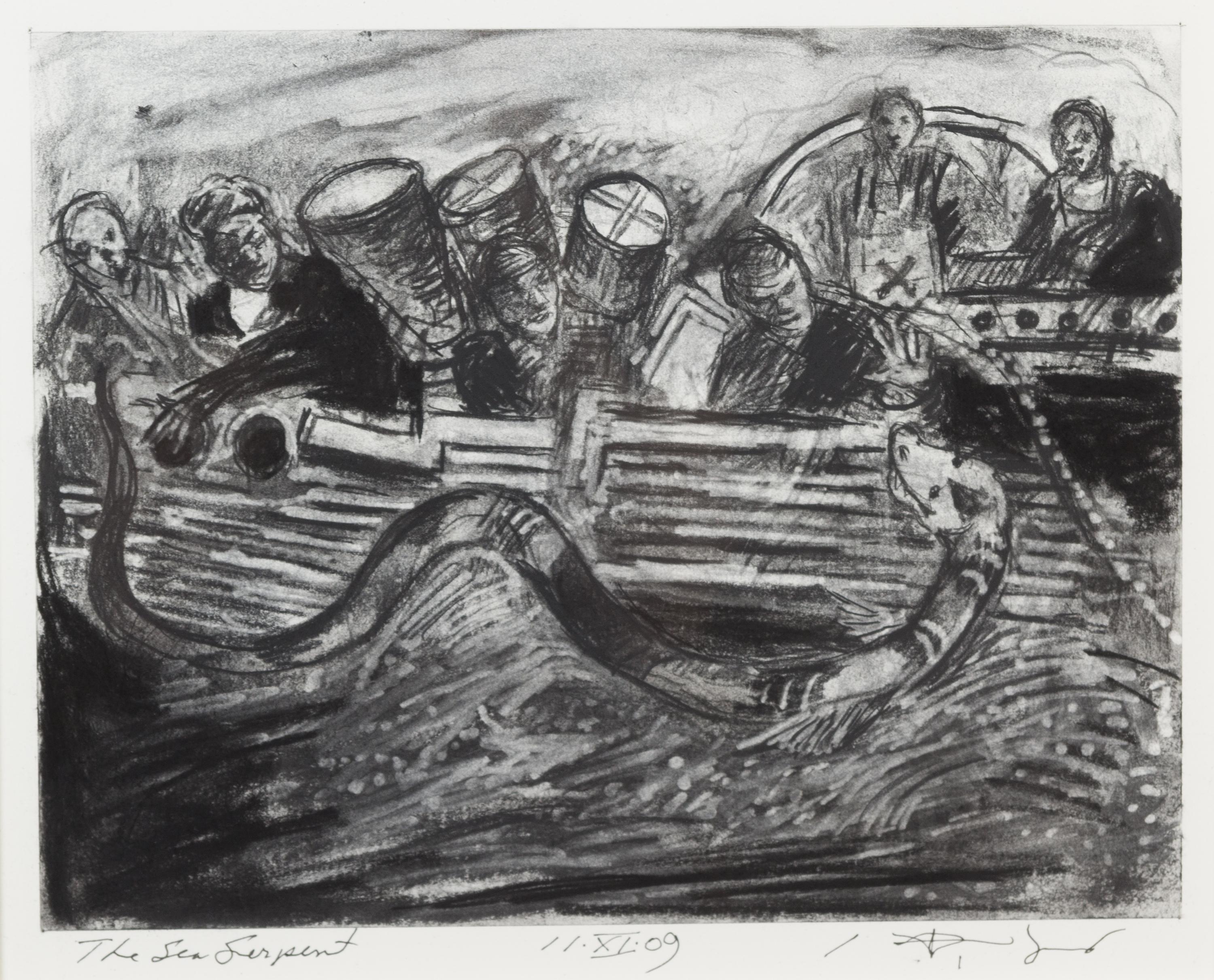 Robert Barnes, (American, b. 1934), The Sea Serpent, 2009