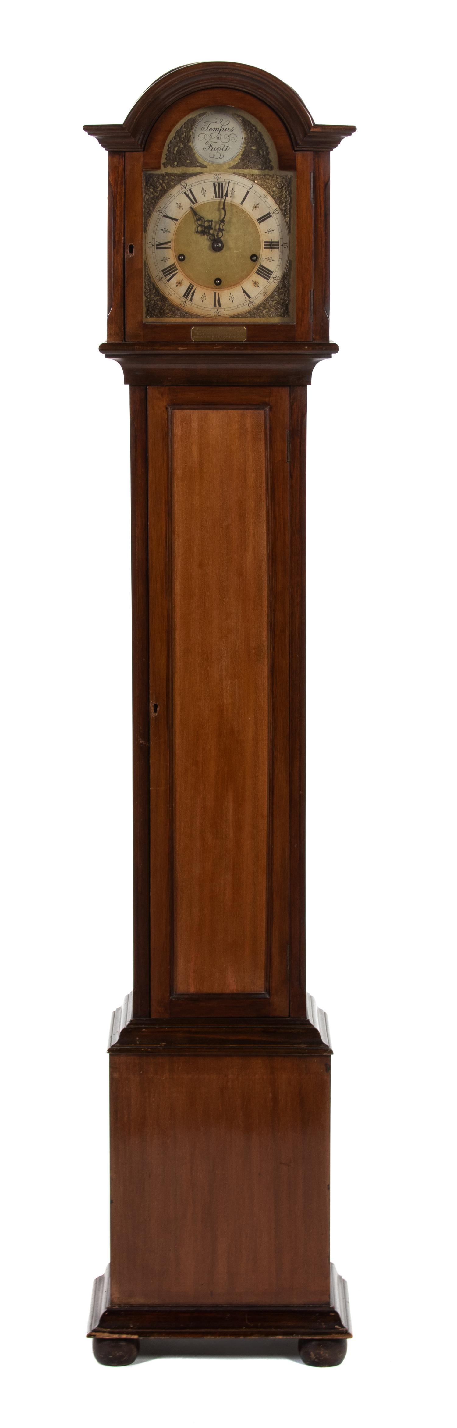 A George III Style Mahogany Grandmother Clock