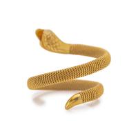 YELLOW GOLD AND RUBY SNAKE RING