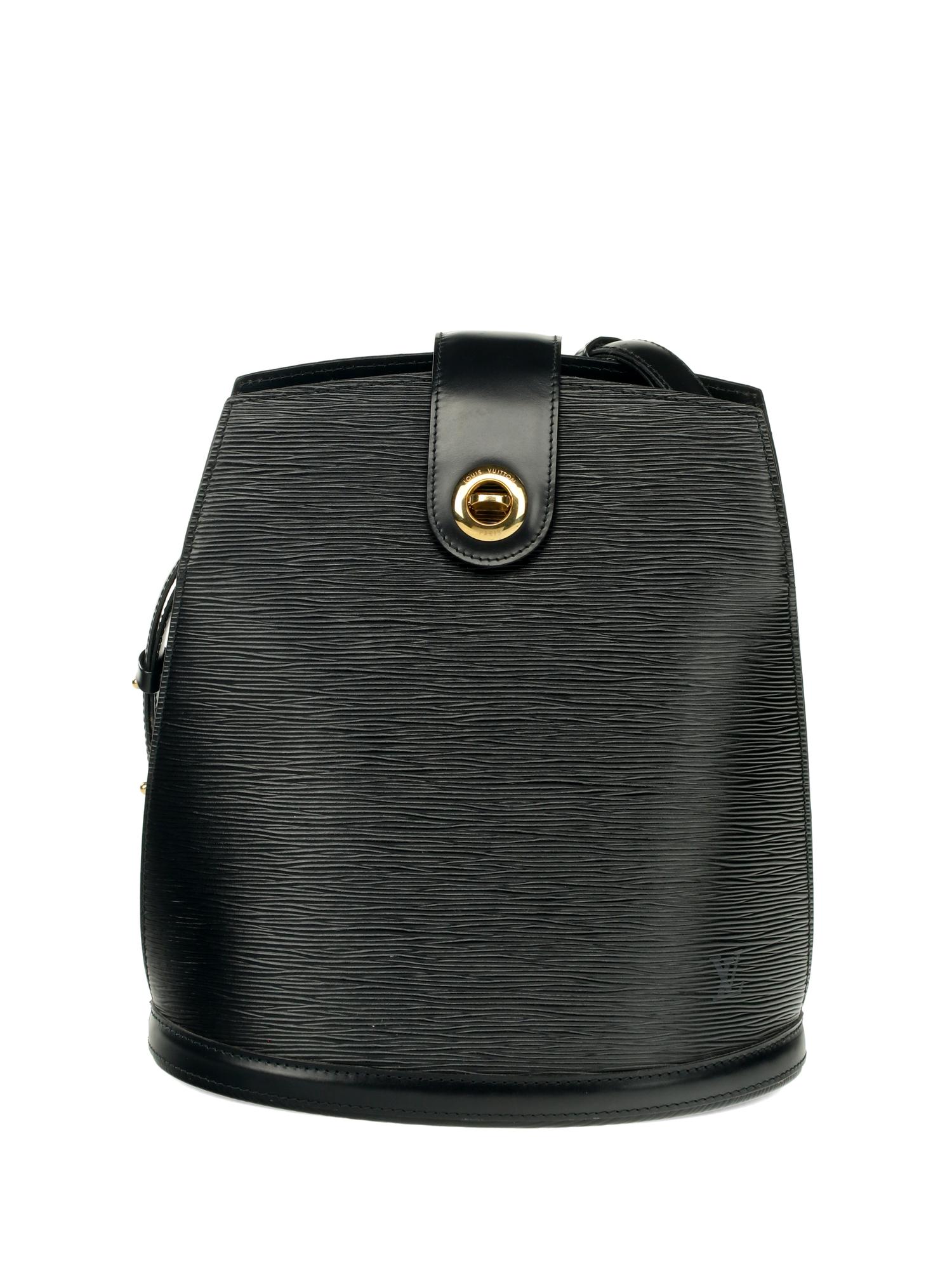 Louis Vuitton Black Epi Leather Cluny Bag