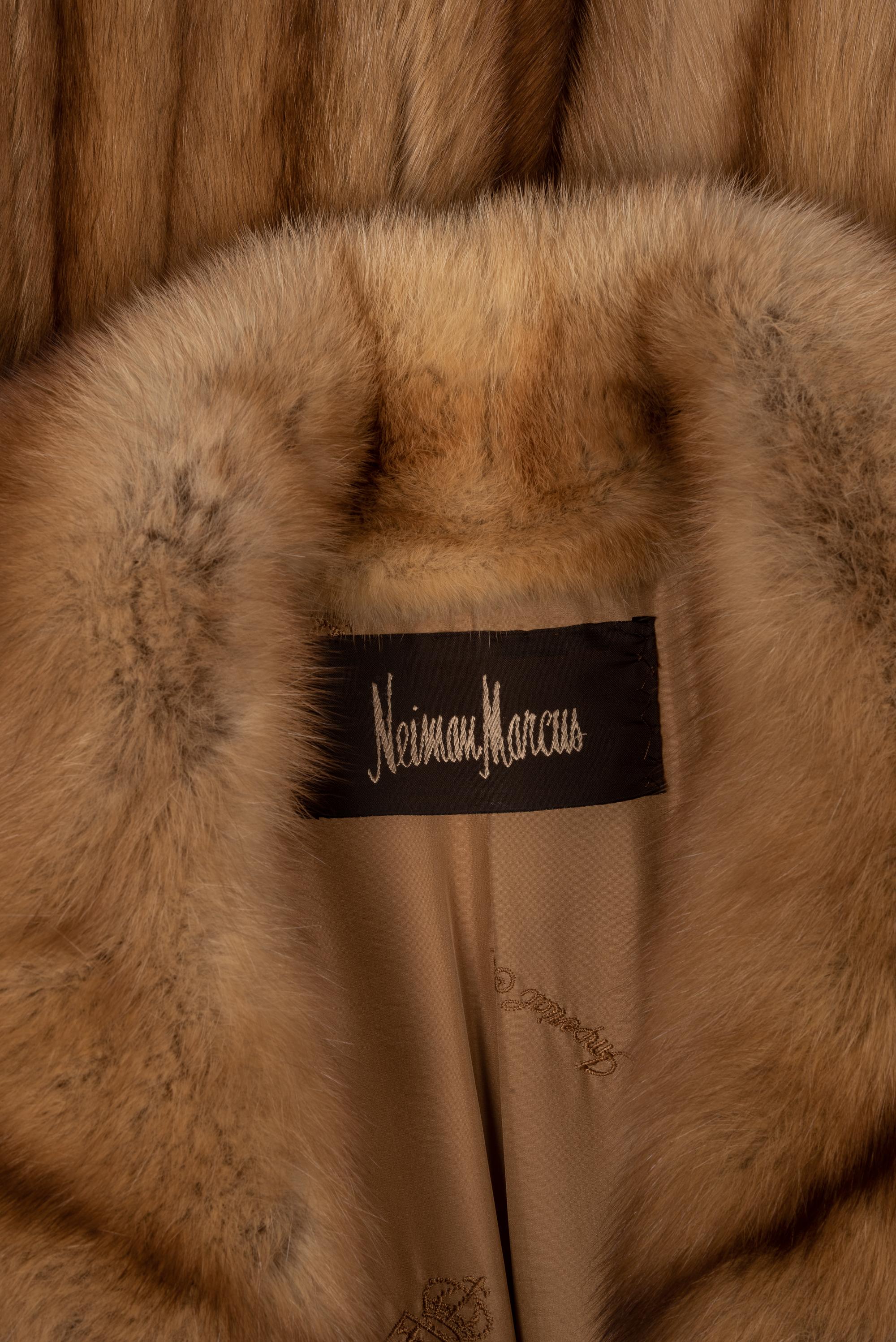 Neiman Marcus Sable Fur Coat, 1990s