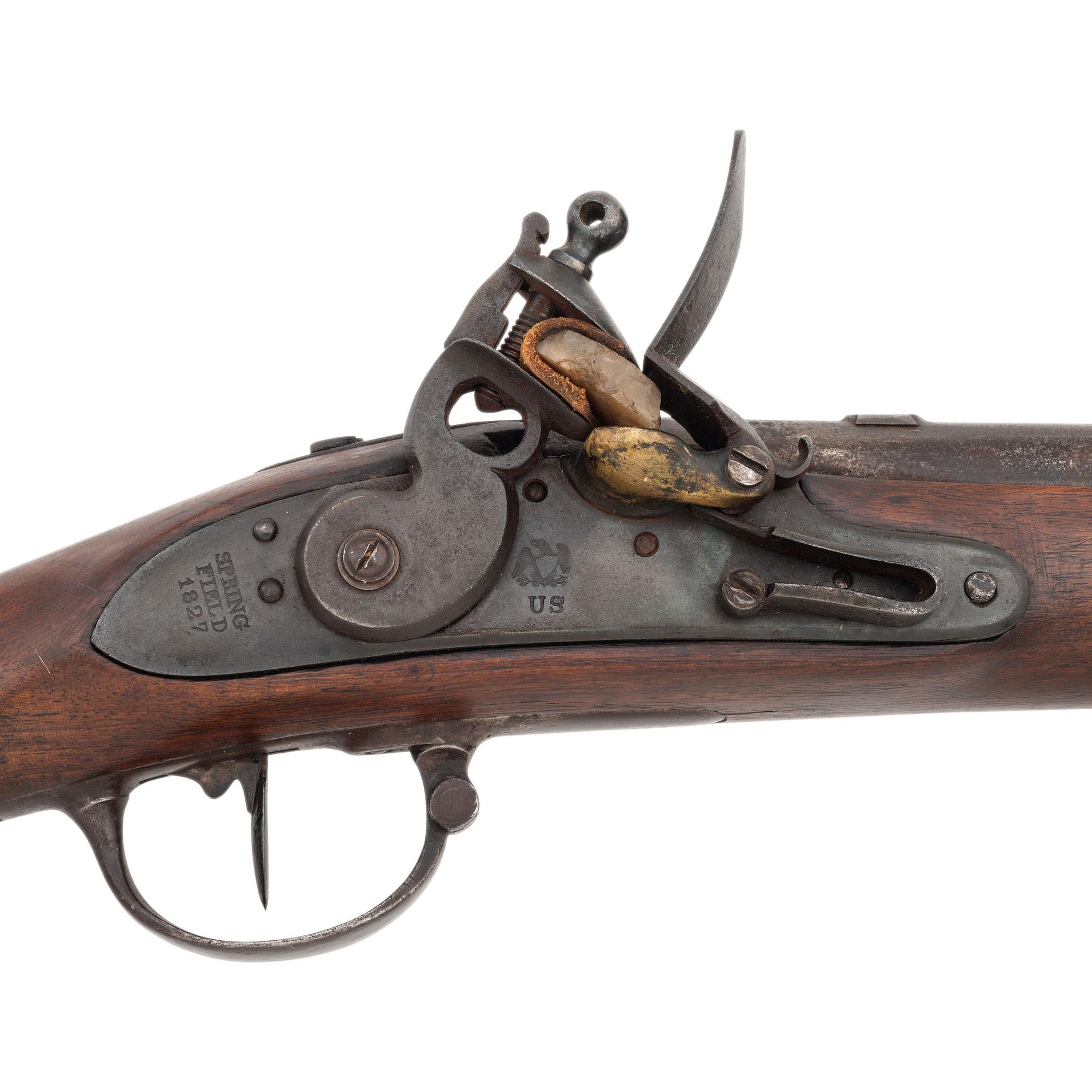 Composite Baden Flintlock Musket with an 1827 Dated US Model 1822 (1816 Type II) Lock