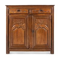 A French Provincial Carved Oak Cabinet