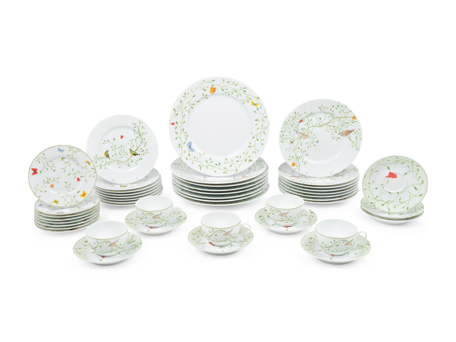 A Raynaud-Limoges Histoire Naturelle Porcelain Dinner Service
