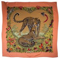 An Hermes 125cm Silk Cashmere Scarf,