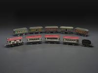 An Ives Tin Lithograph Train Set