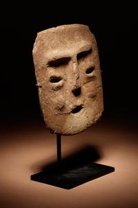 A Chontal Stone Face Panel