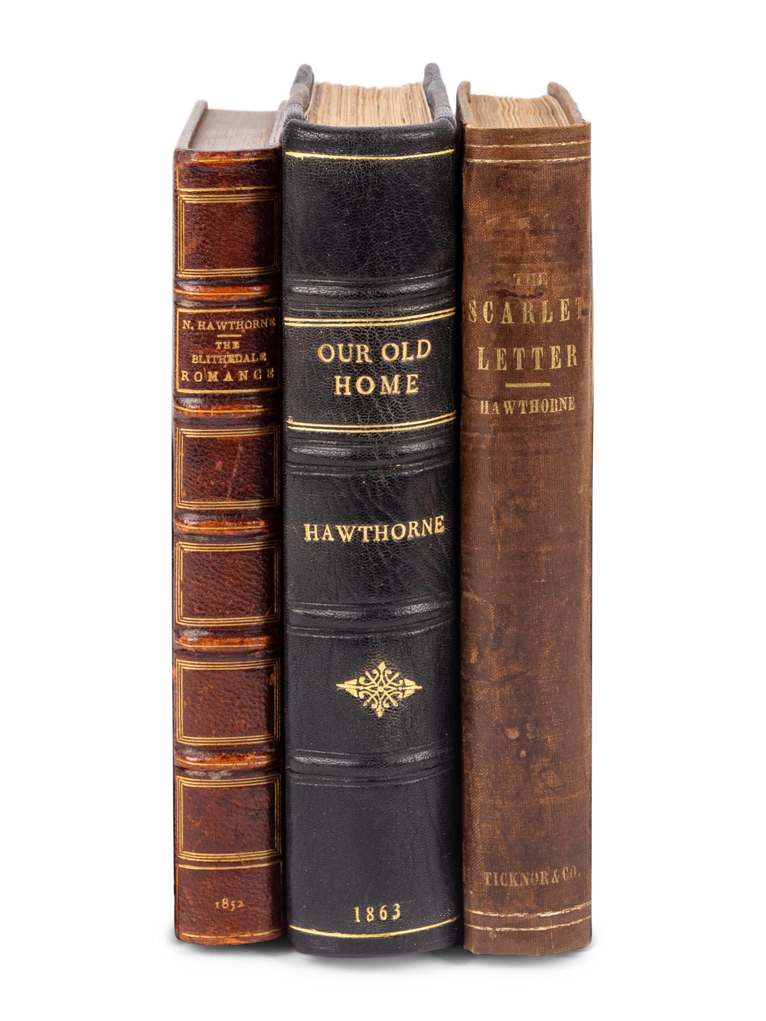 HAWTHORNE, Nathaniel (1804-1864). A group of 3 works, comprising: