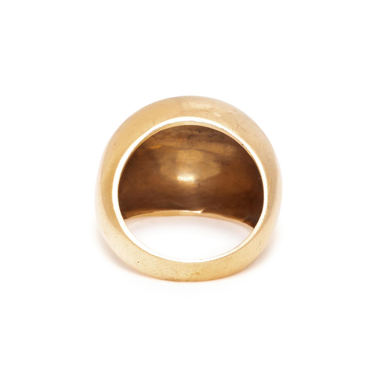YELLOW GOLD MONOGRAM RING