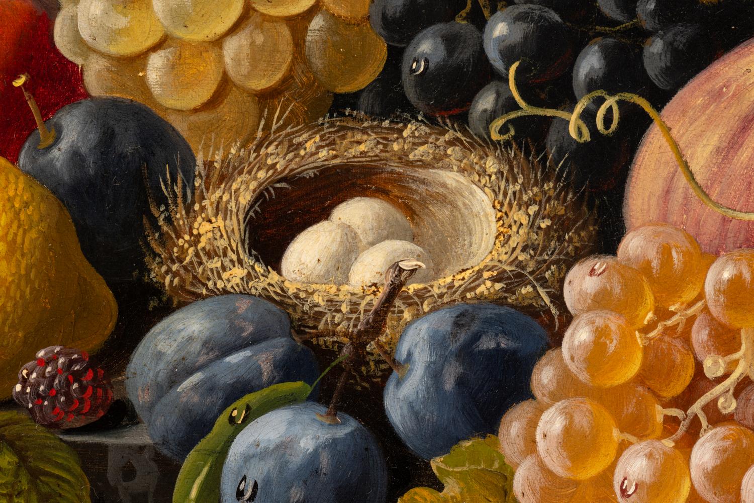 Still Life of Fruit with Bird's Nest , c. 1860-70