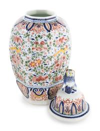 A Delftware Jar and Lid