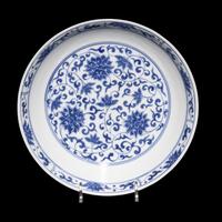 A Chinese Blue and White Porcelain Plate