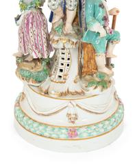 Two German Porcelain Figural Groups