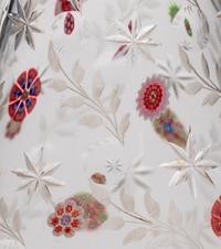 A Bohemian Cut Glass Vase