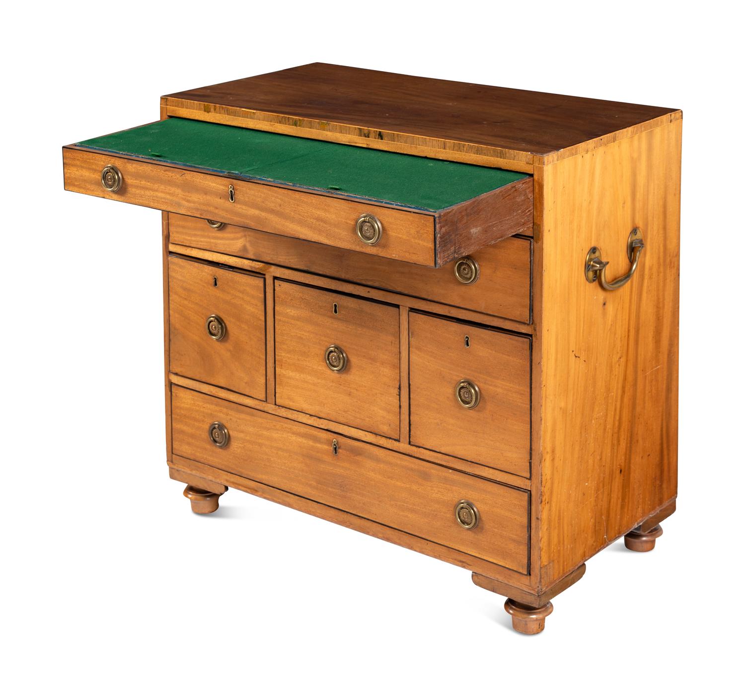 A Regency Mahogany Campaign Chest
