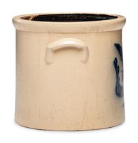 A White's Pottery Two-Gallon Stoneware Eagle Crock