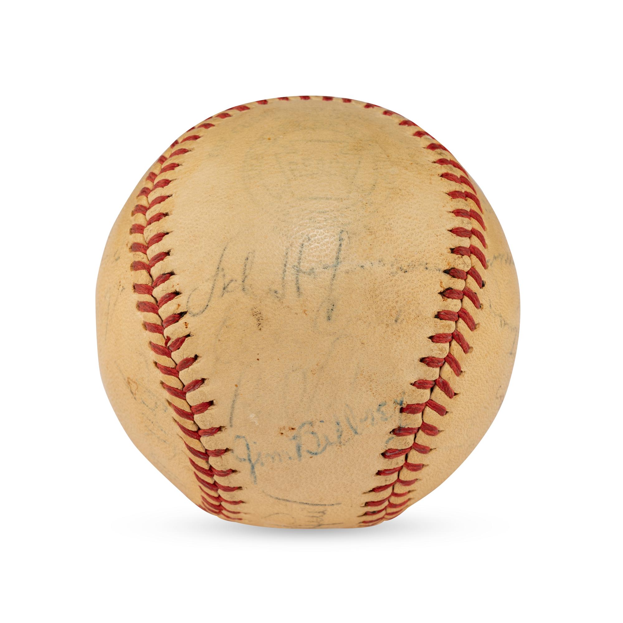 A 1947 St. Louis Browns Team Signed Autograph Baseball