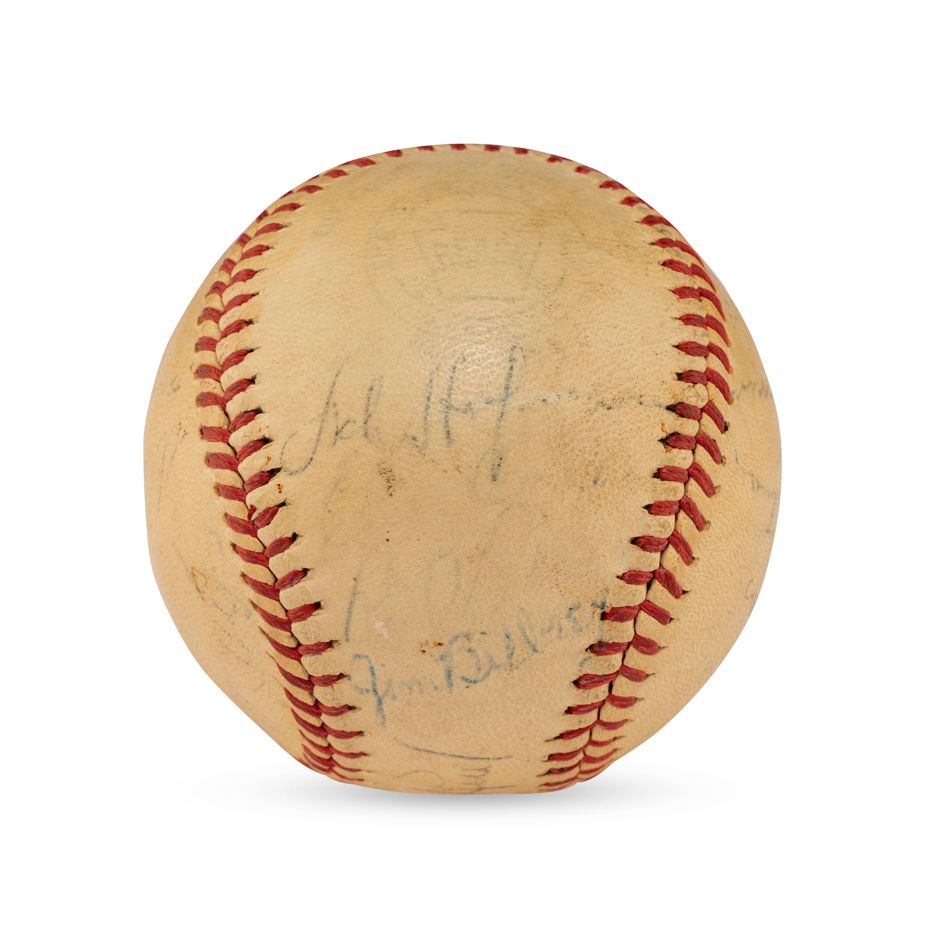 A 1947 St. Louis Browns Team Signed Autograph Baseball