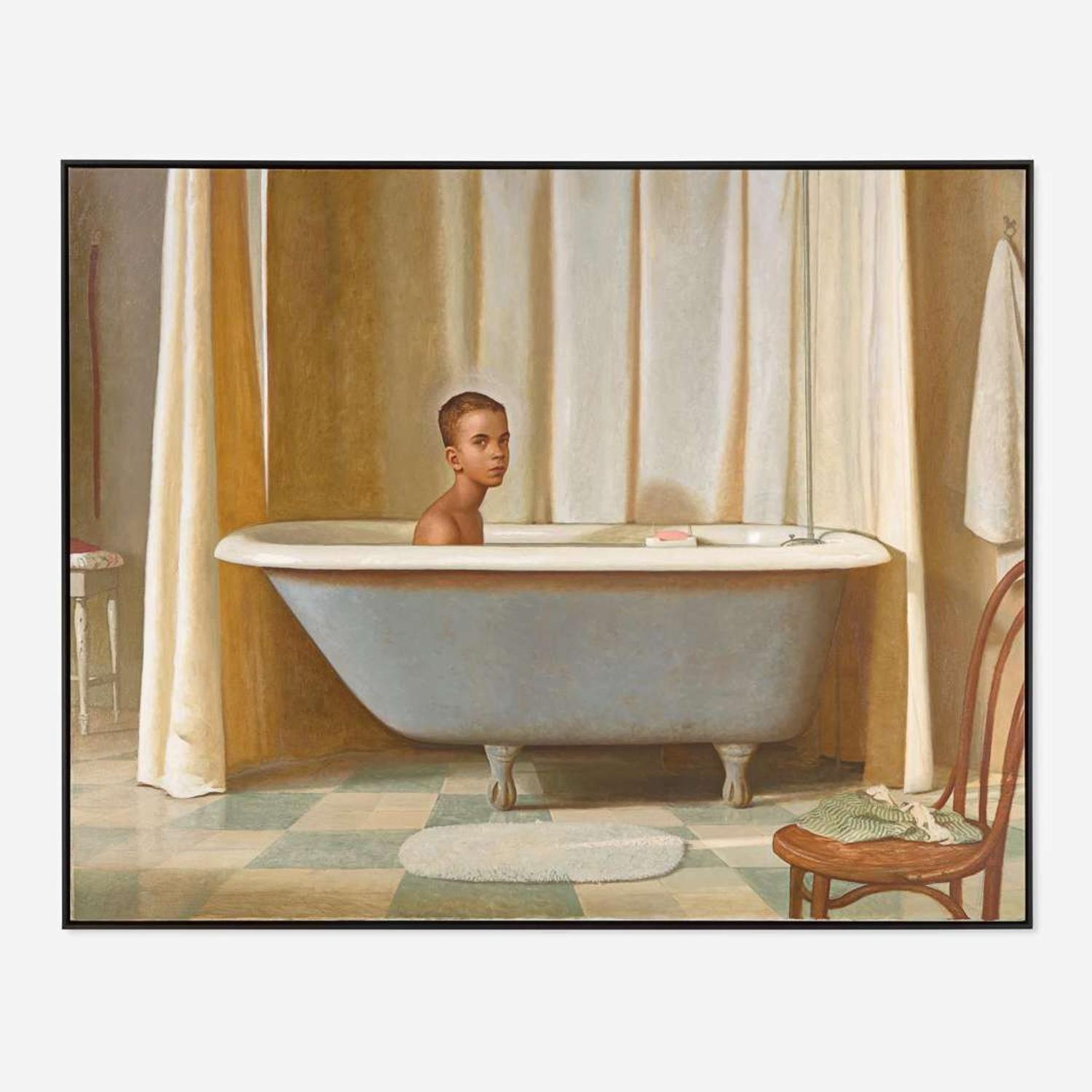 Bo Bartlett (American, B. 1955) Thinking, Wonder, Tub, Baptism, Heir