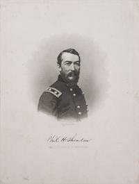 SHERIDAN, Philip H. (1831-1888). ALS and ANS on Headquarters Fifth Military District letterhead. [ With: ] Engraving of Philip H. Sheridan.