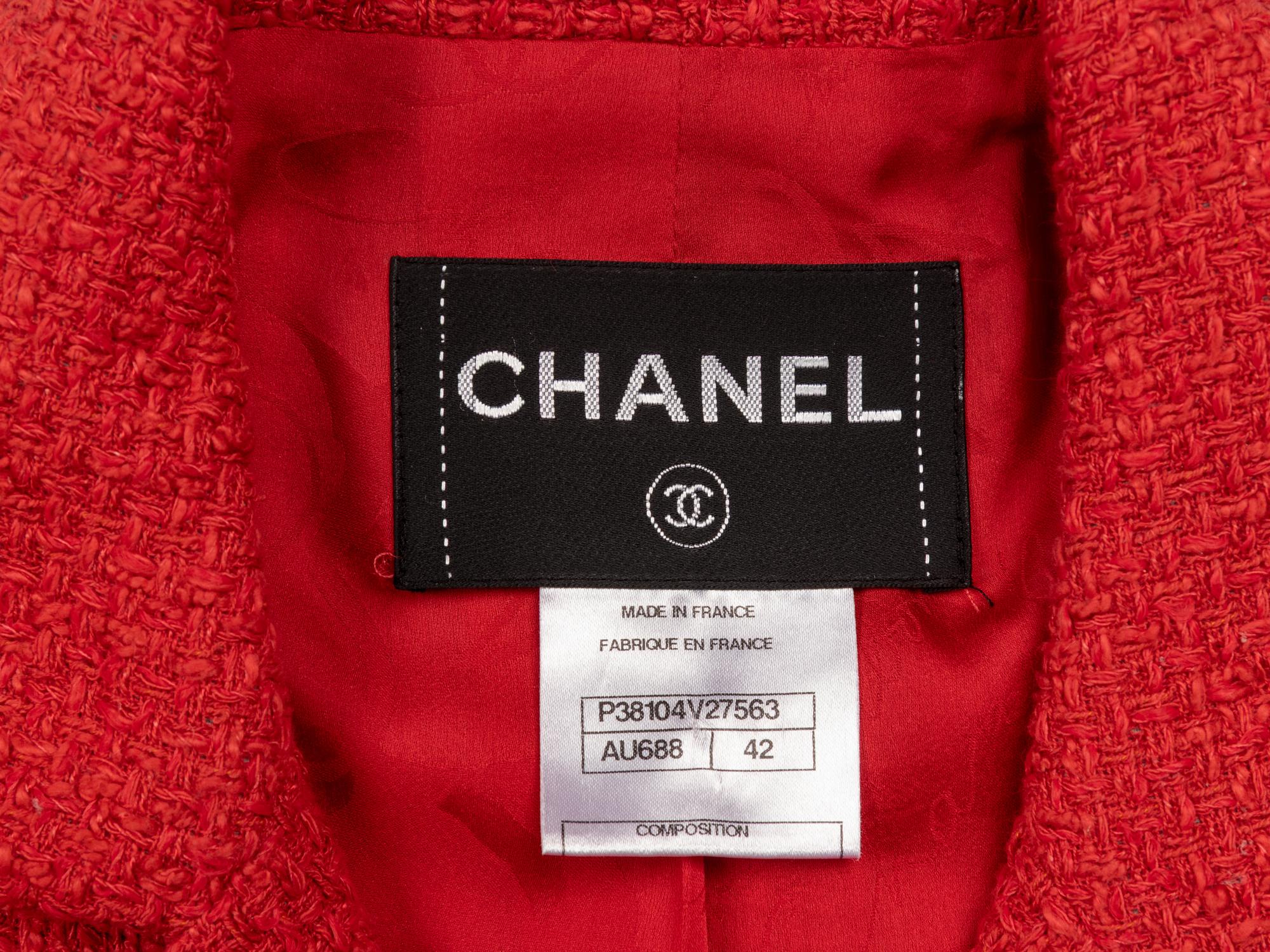 Chanel, Coral Tweed Jacket