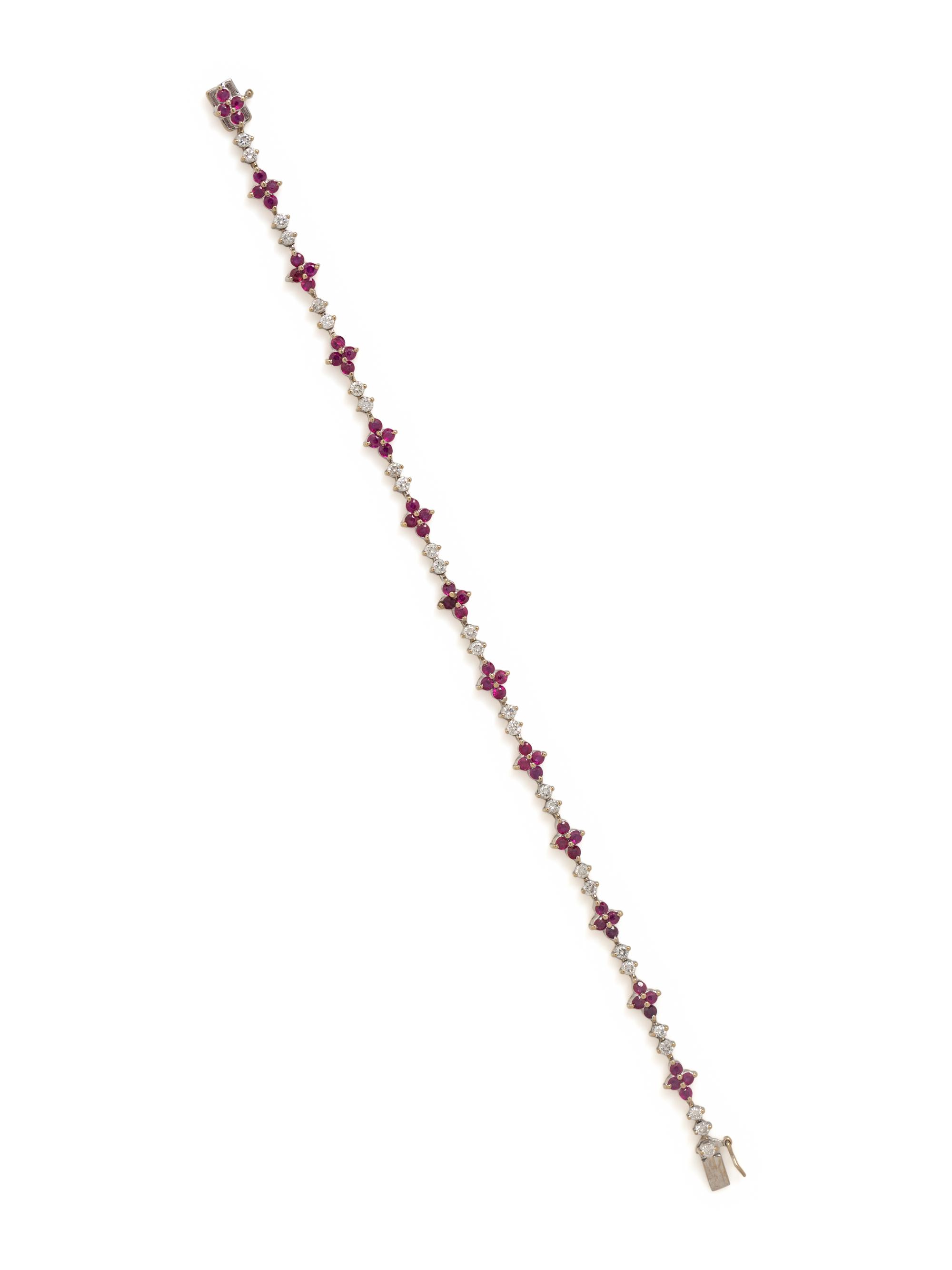 RUBY AND DIAMOND BRACELET