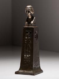 'Ares' Silver Seal with Pedestal Base, c. 1900