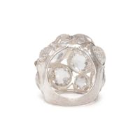 IPPOLITA, 'ROCK CANDY' ROCK CRYSTAL, QUARTZ, AND STERLING SILVER RING