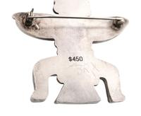 Zuni Silver Knifewing Pin / Brooch