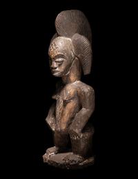 Two Punu Wood Figures