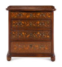 A Dutch Marquetry Chest of Drawers