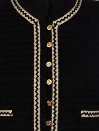 Chanel Black and White Skirt Suit, 1990-2000s