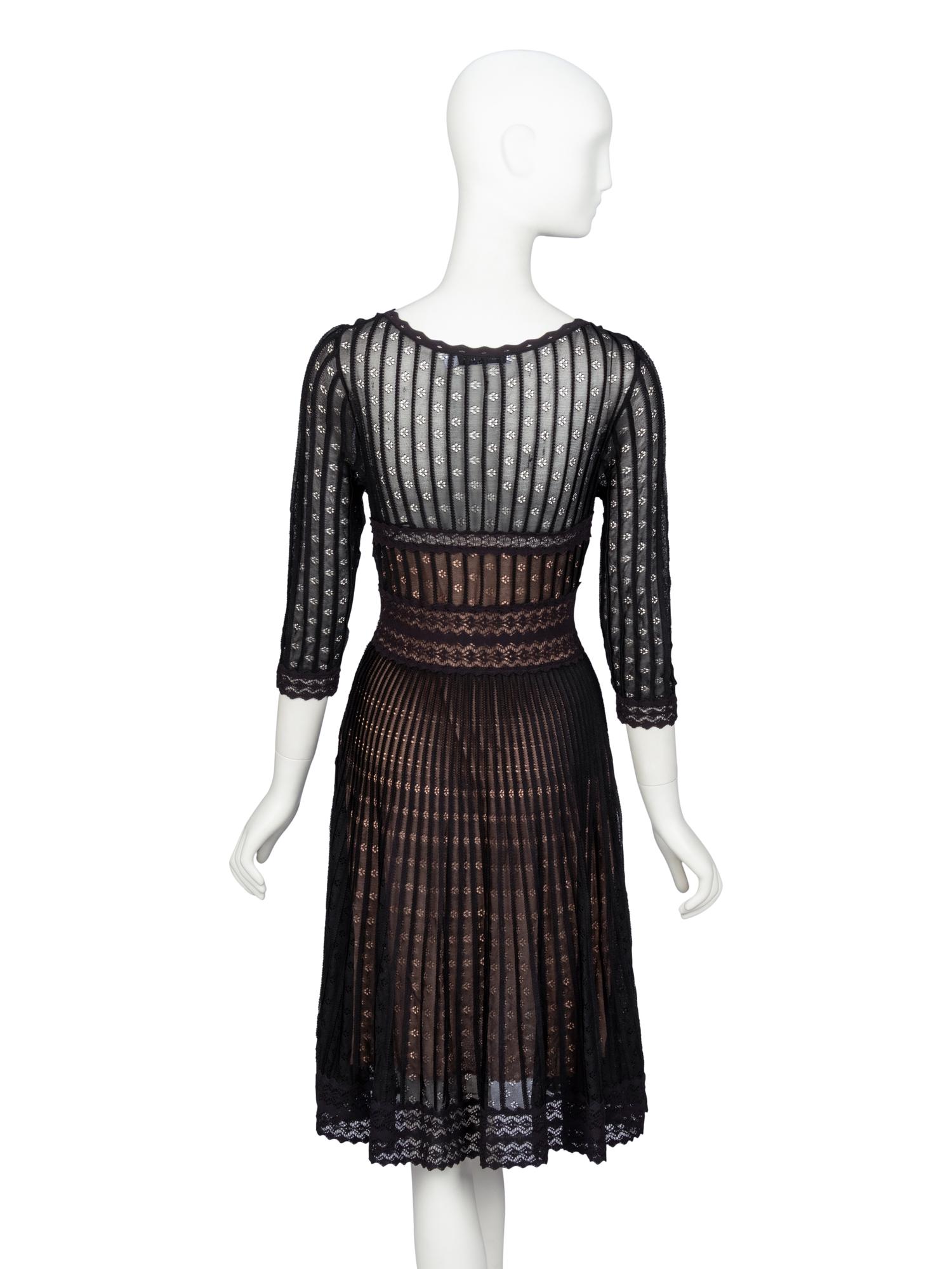 Christian Dior by John Galliano , Knit Lace Dress & Matching Skirt