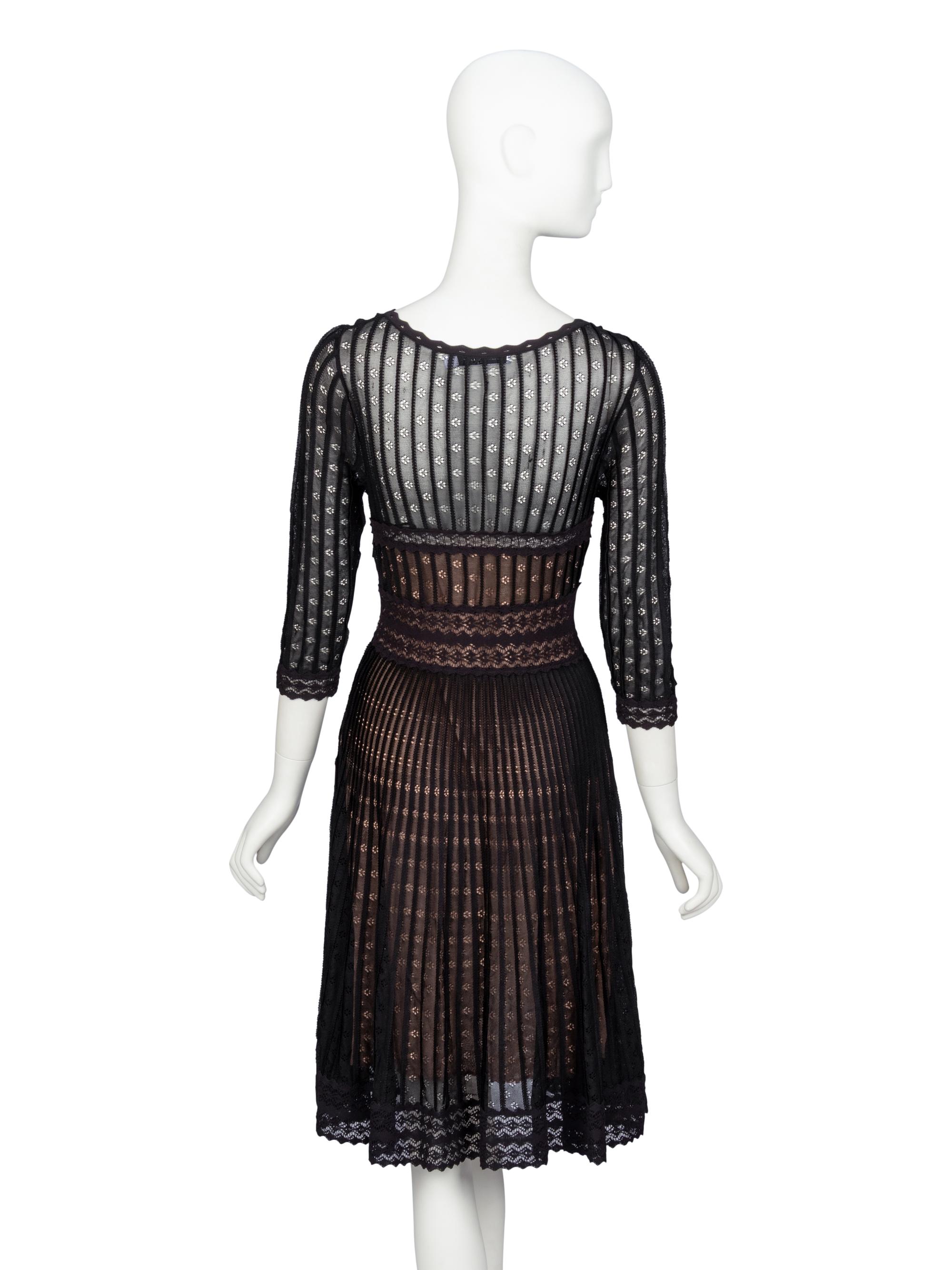 Christian Dior by John Galliano , Knit Lace Dress & Matching Skirt