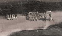 A Russian Niello Silver Cigarette Case, Maker's mark obscured, assay mark of A. Schechin, Moscow, 1864, the case with a niello decorate