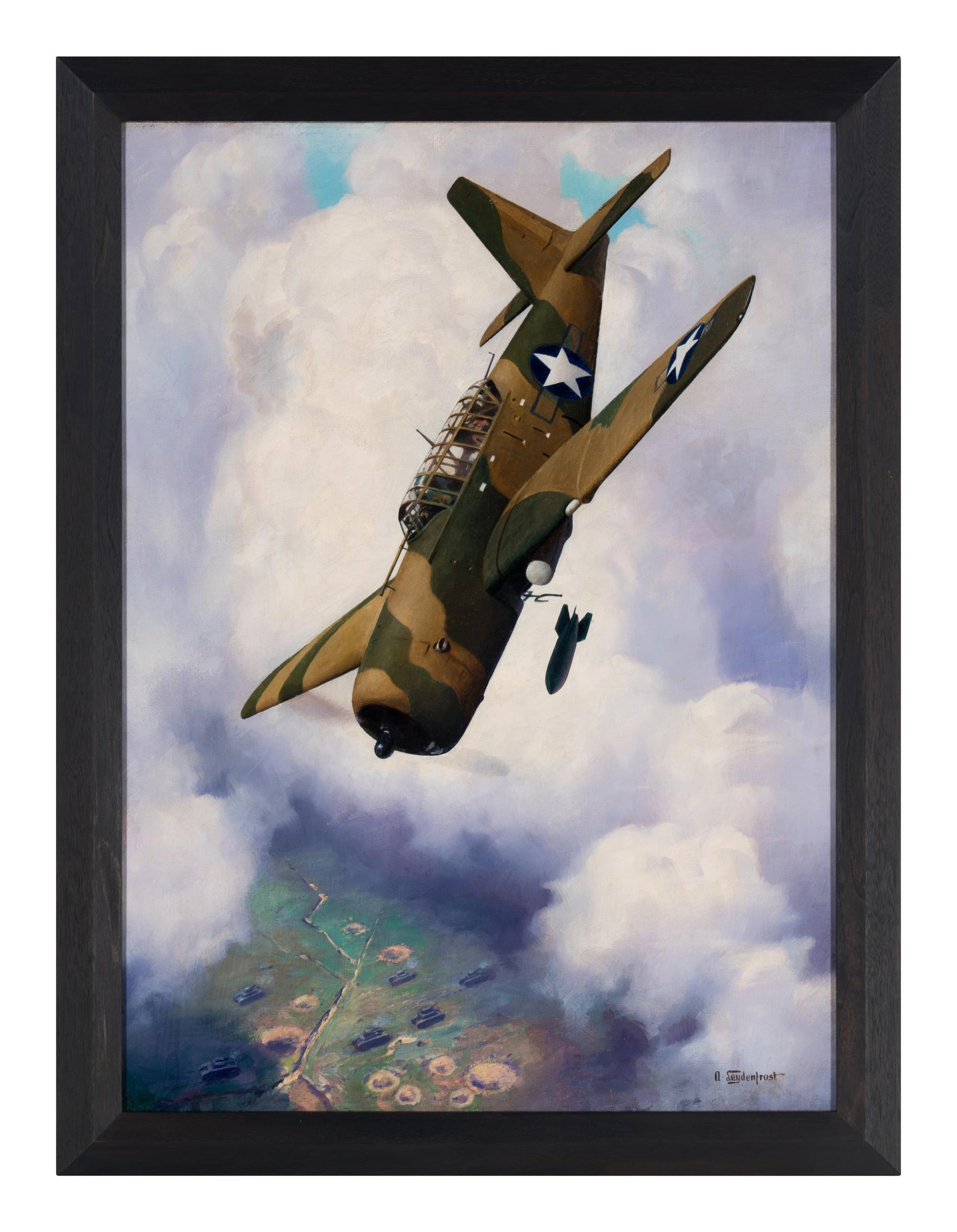 LEYDENFROST, Alexander (1888-1961). The Hard Hitting Vultee Vengeance is Our Deep-Bellied Answer to the German Stuka. c. 1943.