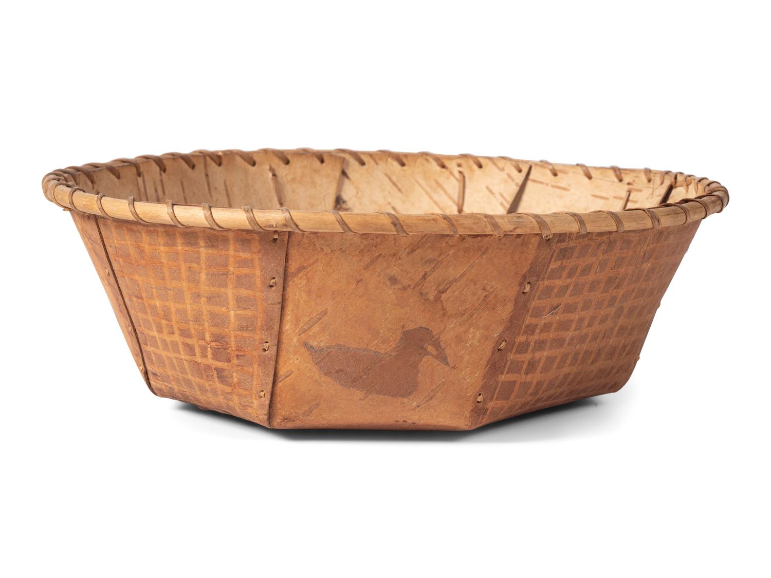 Collection of Decorated Birchbark Containers