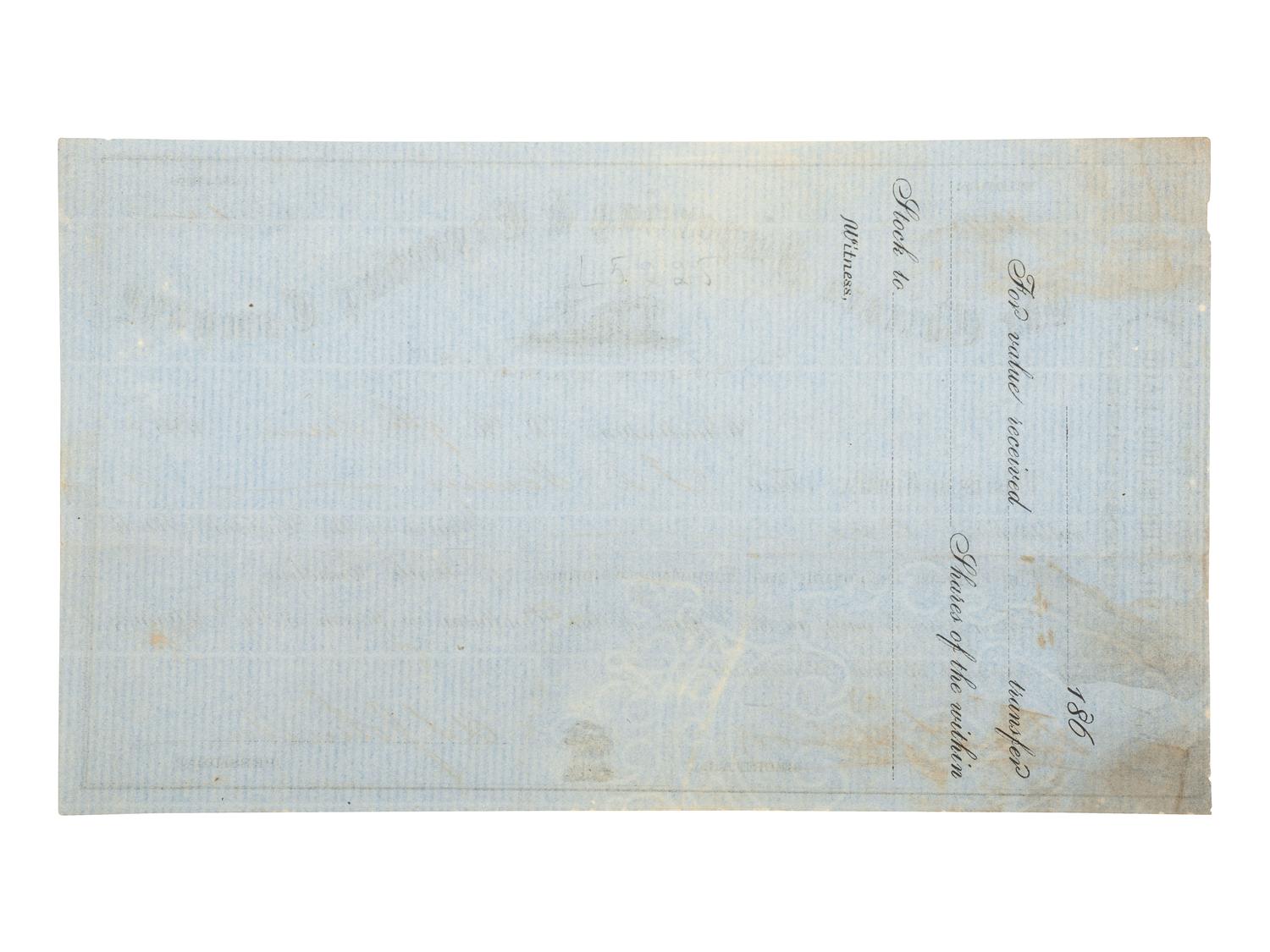 [CIVIL WAR]. The Chicora Importing & Exporting Company of South Carolina. Confederate blockade runner bond. Charleston, SC, 9 June 1863.